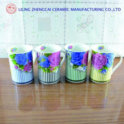 flower cup gift ceramic mug