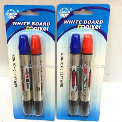 2 suction card double headed white board pen, color white board marker pen