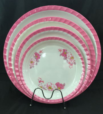 Pan mi-amine tableware imitation porcelain bowl fruit tray tray dish dish stock manufacturers direct sales