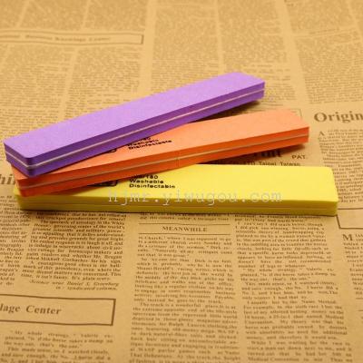 Super elastic EVA monochrome printing LOGO nail file Manicure tool