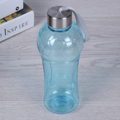 Football shaped space cup can carry water cup outdoor travel cup transparent cup