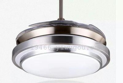 Factory direct LED chip crystal pendant lamp fan living room lamp