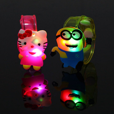 Hello Kitty watches with soft PVC luminous luminous luminous quality watches with cartoon fashion