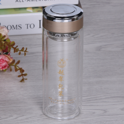 Medium glass crystal glass mugs filter transparent thermos cups
