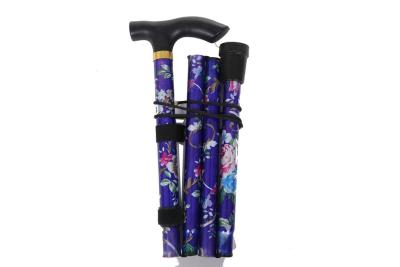 Liren ultra light aluminum alloy folding walking stick with five retractable walking sticks is a multi-functional mountaineering walking stick
