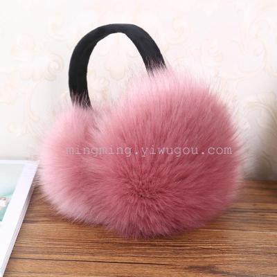 Korean special price winter warm fur ear cover Faux fur earmuffs