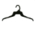 Jiajia Plastic Black Clothes Hanger Clothes Hanger Bra Clothes Hanger