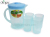 Cold plastic jug jug 4 cups set CY-9501