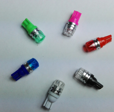 RGB T10 color car wide light eight arrow