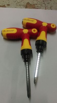 T-type screwdriver, t-type ratchet screwdriver, several wheel screwdriver
