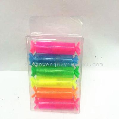 Mini fluorescent pen small fluorescent pen candy shape fluorescent pen