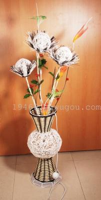 Direct manufacturers round flower rattan lamp Sanqiu handmade vases round living room bedroom light rattan lamp
