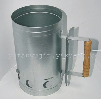 Outdoor charcoal barrel firing tube galvanized steel fire apparatus barbecue