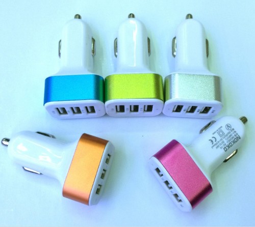 3usb car charger 3 interface car charger 4a car charger universal car charger mobile phone car charger