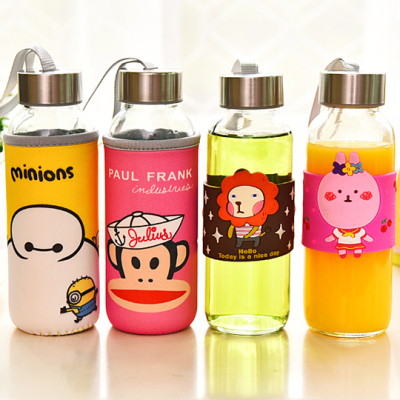 PVC cute monkey mouth soft cup warm heart set of high quality fashion white rubber cup set