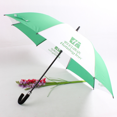  advertising umbrella full - fiber long - handle umbrella upscale gift umbrella hotel USES the umbrella  to print logo