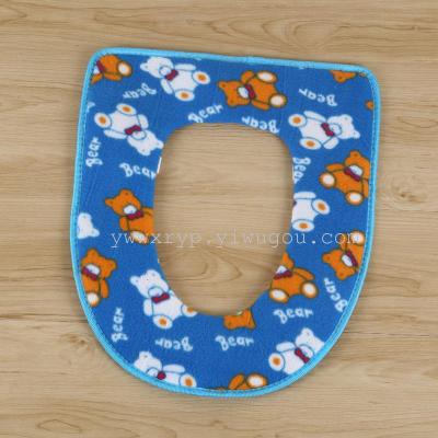 Thickened toilet pad napping waterproof zipper type toilet seat cushion