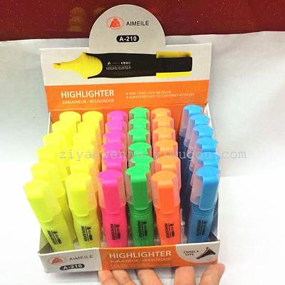 New fluorescent pen A-210, marker pen 36 display box