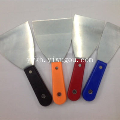 Plastic handle double clip full tail putty knife blade painting tool