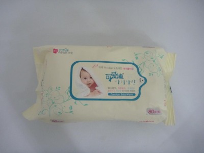 Direct manufacturers 80 pieces of baby wipes baby wipes care wipes