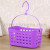 Bathroom small objects hanging basket loopholes shower basket