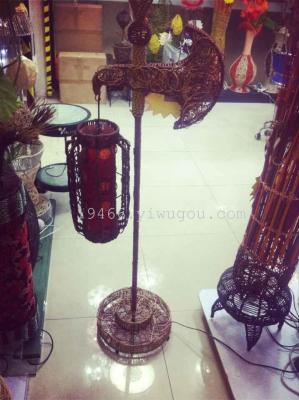 Factory direct t rattan axe with lanterns rattan rattan lamps lamp floor lamp room