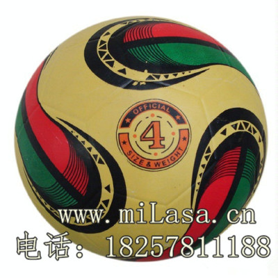 Football color glossy rubber football with No. 4 football game