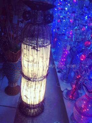 Manufacturers selling classical rattan vase vase color lamp room bedroom light lamp.