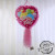 Love round Paper Birthday Party Layout Candy Color Balloon Pattern Color Paper Bag