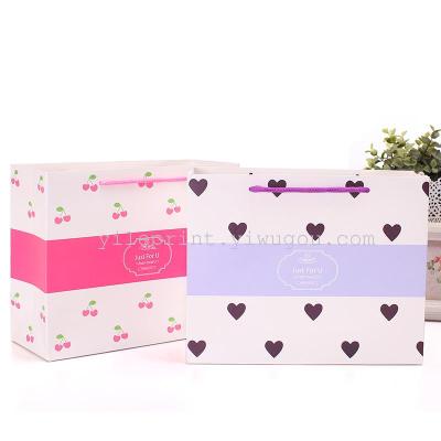 Valentine's Day gift gift bag packaging bag to send his girlfriend fresh fashion portable paper bag gift bag.