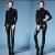 Luxury clothing simulation super soft leather pants waist magnesium Leggings warm pants