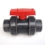 PVC double oil free ball valve