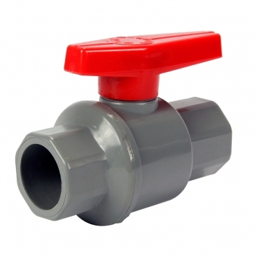 PVC gray two-piece ball valve
