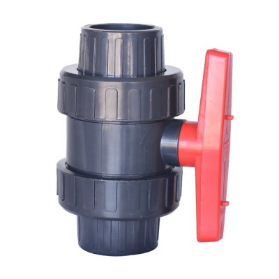 PVC double oil free ball valve