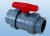 PVC Double-oil ball valve Gray Double-oil loose joint pipe fitting valve