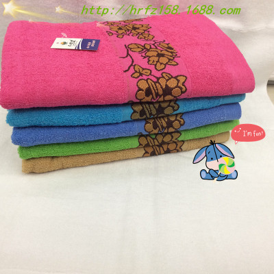 Manufacturers selling 14 cotton export plain ribbon jacquard towel