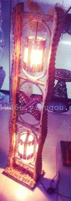 Manufacturers selling two bamboo lamp floor lamp lamp lantern Room Restaurant furnishings decorative lamp