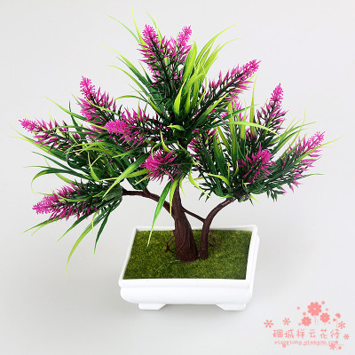 Potted plants simulation plastic Mini bonsai plants indoor decoration office decoration