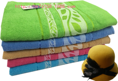 Manufacturers selling plain ribbon willow jacquard towel 14 weak twist towel exports