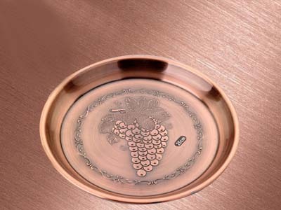 Stainless steel Thai inch grape plate dinner plate fruit plate wine tray cake plate