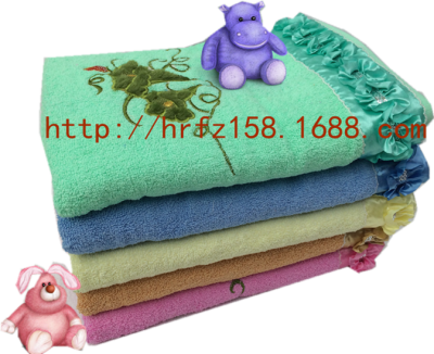 Direct manufacturers 14 weak twist lace towel plain advertising creative gift towel