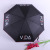 Creative full-automatic advertisement umbrella can print logo by folding umbrella with fabric edge