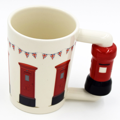 The new phone mailbox Coffee retro cup Mark cup ceramic cup
