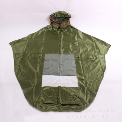 Motorcycle battery car raincoat fashion luminous large brim single ponticoat jacquard raincoat wholesale customization
