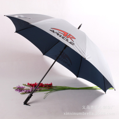 Super windbreak umbrella to increase the reinforcement of straight umbrella advertising umbrella advertising umbrella 