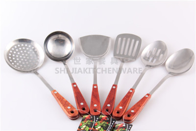 Middle East explosion two nail wooden handle stainless steel kitchen utensils series