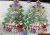 Christmas tree Glass Christmas tree wall decals Wallpaper tree Gold powder flocking Christmas tree Decals