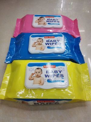 Baby wipes Baby wipes the at the butt end of the paper cover Baby 's suction paper