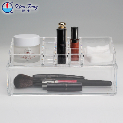 Qiao feng dazzle color transparent crystal cosmetic case skin care cotton swab box sf-1069