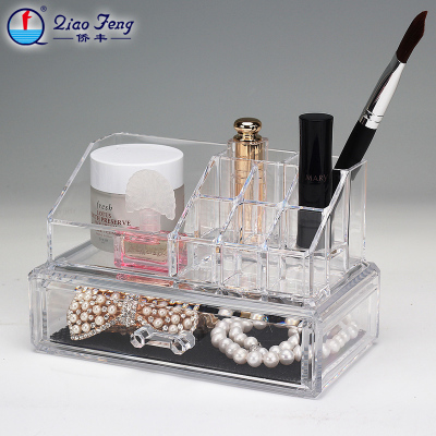 Qiao feng make-up box transparent crystal cosmetics receive box 1062.